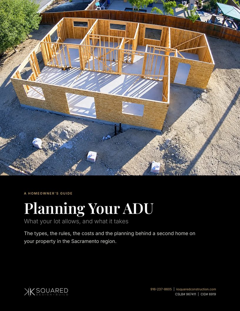 Planning Your ADU, a free guide by K Squared Construction